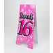 Warning Sign Sweet 16 Roze 62,5cm Warning Sign Sweet 16 Roze 62,5cm