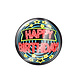 Button Happy Birthday Neon 5,5cm Button Happy Birthday Neon 5,5cm