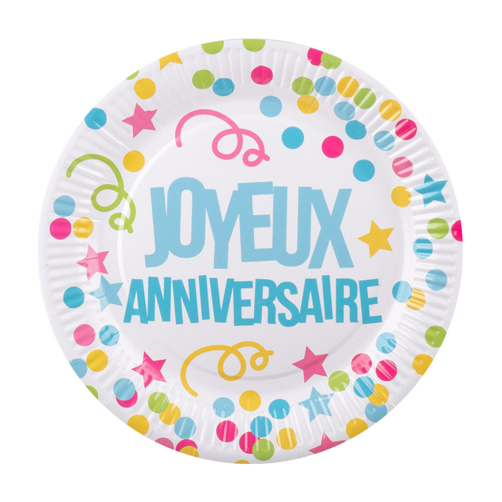 Joyeux Anniversaire Borden 23cm 6st Partywinkel Nl