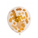 Confetti Ballonnen Goud 30cm 6st Confetti Ballonnen Goud 30cm 6st