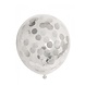 Confetti Ballonnen Zilver 30cm 6st Confetti Ballonnen Zilver 30cm 6st