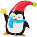 Helium Ballon Kerst Pinguin 88cm leeg Helium Ballon Kerst Pinguin 88cm leeg