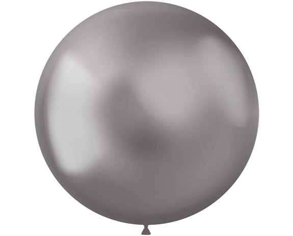 beneden meditatie koffer Zilveren Ballonnen Chroom 48cm 5st - Partywinkel