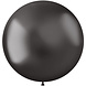 Grijze Ballonnen Chroom 48cm 5st Grijze Ballonnen Chroom 48cm 5st