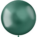 Groene Ballonnen Chroom 48cm 5st Groene Ballonnen Chroom 48cm 5st