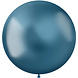 Blauwe Ballonnen Chroom 48cm 5st Blauwe Ballonnen Chroom 48cm 5st