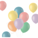 Gekleurde Ballonnen Pastel 33cm 10st Gekleurde Ballonnen Pastel 33cm 10st