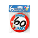 Bierviltjes 60 Jaar 12,5cm 6st Bierviltjes 60 Jaar 12,5cm 6st