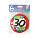 Bierviltjes 30 Jaar 12,5cm 6st Bierviltjes 30 Jaar 12,5cm 6st