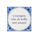 Delfts Blauw Tegel 's Morgens 14,5cm Delfts Blauw Tegel 's Morgens 14,5cm