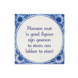 Delfts Blauw Tegel Goed Figuur 14,5cm Delfts Blauw Tegel Goed Figuur 14,5cm