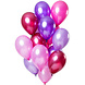 Bessenkleur Ballonnen Chroom 33cm 15st Bessenkleur Ballonnen Chroom 33cm 15st