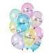 Happy Birthday Ballonnen Pastel Doorzichtig 30cm 12st Happy Birthday Ballonnen Pastel Doorzichtig 30cm 12st