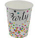 Confetti Party Bekers 250ml 8st Confetti Party Bekers 250ml 8st