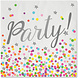 Confetti Party Servetten 33cm 16st Confetti Party Servetten 33cm 16st