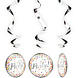 Confetti Party Hangdecoratie 3st Confetti Party Hangdecoratie 3st