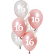 Ballonnen 16 Jaar Roze 23cm 6st Ballonnen 16 Jaar Roze 23cm 6st