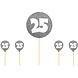 25 Jaar Taarttopper Set 5 delig 25 Jaar Taarttopper Set 5 delig