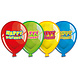 Happy Birthday Ballonnen Borden 23cm 6st Happy Birthday Ballonnen Borden 23cm 6st