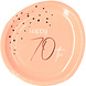 Borden 70 Jaar Rose Goud 23cm 8st Borden 70 Jaar Rose Goud 23cm 8st