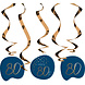 Hangdecoratie 80 Jaar Blauw 75cm 5st Hangdecoratie 80 Jaar Blauw 75cm 5st