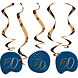 Hangdecoratie 50 Jaar Blauw 75cm 5st Hangdecoratie 50 Jaar Blauw 75cm 5st