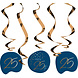 Hangdecoratie 25 Jaar Blauw 75cm 5st Hangdecoratie 25 Jaar Blauw 75cm 5st