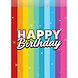 Happy Birthday Uitdeelzakjes Regenboog Confetti 8st Happy Birthday Uitdeelzakjes Regenboog Confetti 8st