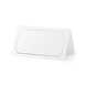 Naamkaartjes Wit Goud Lijst 9,5cm 10st Naamkaartjes Wit Goud Lijst 9,5cm 10st