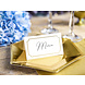 Naamkaartjes Wit Goud Lijst 9,5cm 10st Naamkaartjes Wit Goud Lijst 9,5cm 10st
