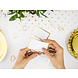 Naamkaartjes Goud Lijst 9,5cm 10st Naamkaartjes Goud Lijst 9,5cm 10st