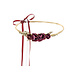 Bloemen Haarband Bordeaux Rood Bloemen Haarband Bordeaux Rood
