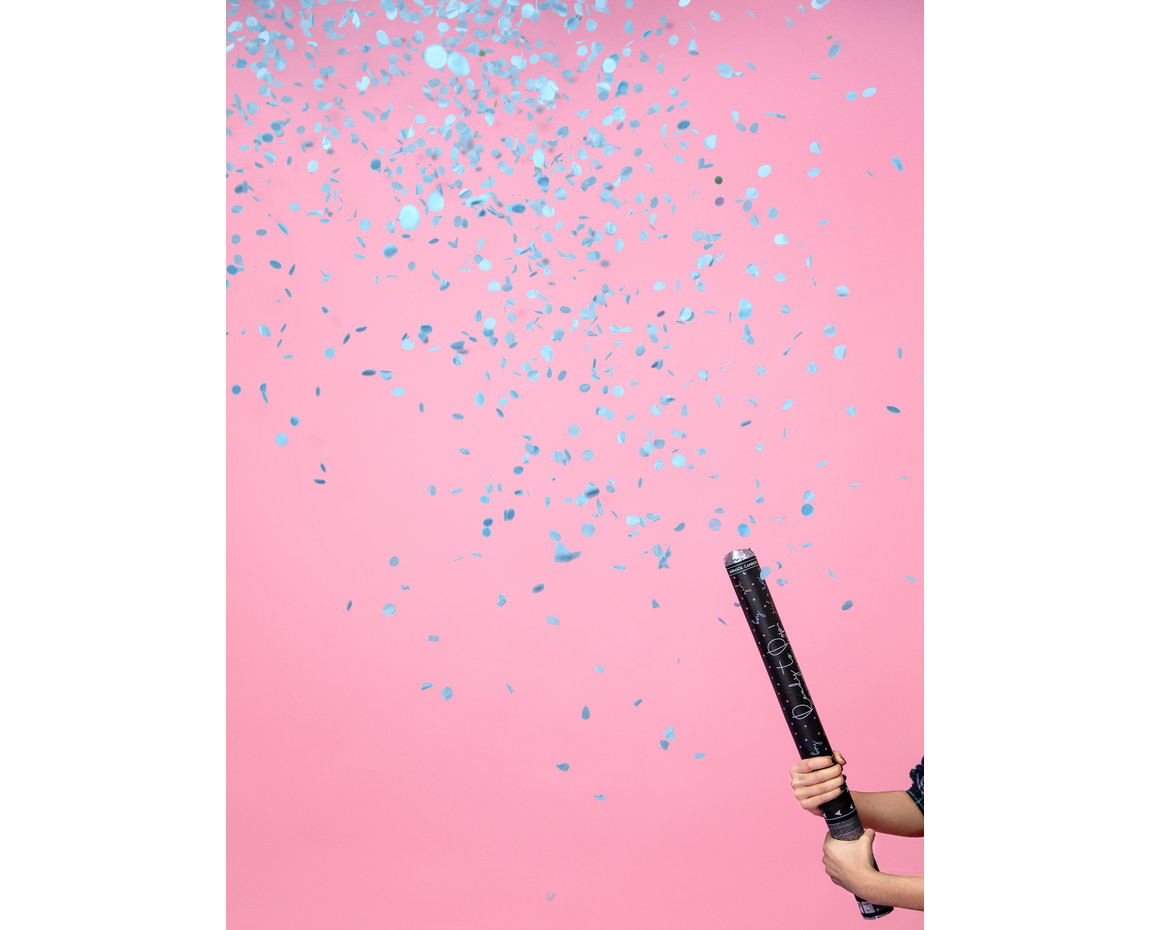 Confetti Kanon Gender Reveal Jongen 60cm Partywinkel