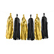 Tassel Slinger Zwart Goud 2m Tassel Slinger Zwart Goud 2m