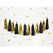 Tassel Slinger Zwart Goud 2m Tassel Slinger Zwart Goud 2m