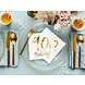 Servetten 90 Jaar Wit 33cm 20st Servetten 90 Jaar Wit 33cm 20st