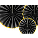 Papieren Waaiers Zwart Set 23-40cm 3 delig Papieren Waaiers Zwart Set 23-40cm 3 delig