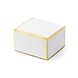 Geschenkdoosjes Rand Goud 6cm 10st Geschenkdoosjes Rand Goud 6cm 10st