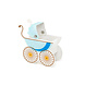Geschenkdoosjes Geboorte Jongen Kinderwagen 9,5cm 10st Geschenkdoosjes Geboorte Jongen Kinderwagen 9,5cm 10st