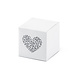 Geschenkdoosjes Kubus Hart Wit 5cm 10st Geschenkdoosjes Kubus Hart Wit 5cm 10st