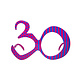 Bril 30 Jaar Fuchsia Bril 30 Jaar Fuchsia