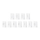 Candle Bags Bruiloft Just Married 19cm 11st Candle Bags Bruiloft Just Married 19cm 11st
