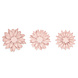 Papieren Bloemen Roze Pastel 3st Papieren Bloemen Roze Pastel 3st
