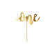 Taarttopper 1 Jaar Goud 19cm Taarttopper 1 Jaar Goud 19cm