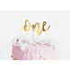 Taarttopper 1 Jaar Goud 19cm Taarttopper 1 Jaar Goud 19cm