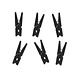 Mini Knijpers Zwart 3,5cm 10st Mini Knijpers Zwart 3,5cm 10st