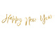 Happy New Year Slinger Goud 66cm Happy New Year Slinger Goud 66cm