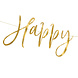 Happy New Year Slinger Goud 66cm Happy New Year Slinger Goud 66cm