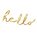 Geboorteslinger Hello Baby Goud 70cm Geboorteslinger Hello Baby Goud 70cm