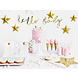 Geboorteslinger Hello Baby Goud 70cm Geboorteslinger Hello Baby Goud 70cm